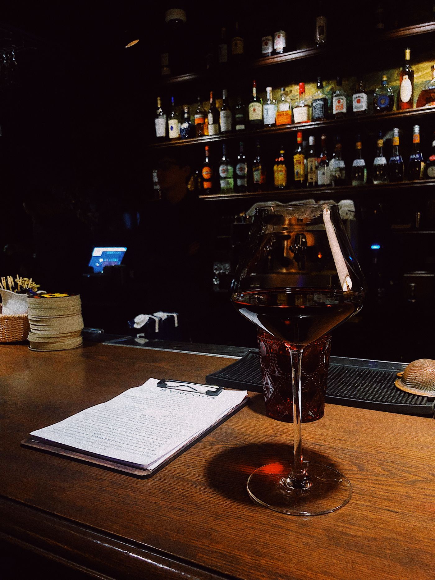 Bar mit Spirituosen